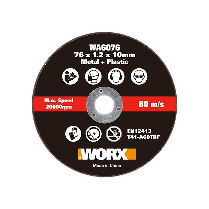 Worx WA6076.3 - 3 Discos de corte metal 76mm WX801/WX801.9 - Ferrotecnia