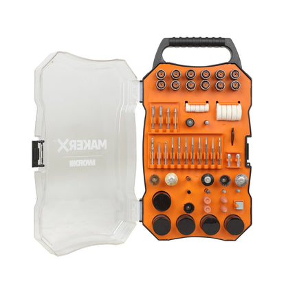 Worx WA7208 - Kit de 201 accesorios para herramientas rotativas - Ferrotecnia