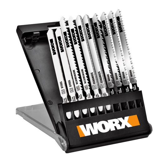 Worx WA8106 - Juego de hojas de sierra de calar para madera y metal anclaje universal - Ferrotecnia