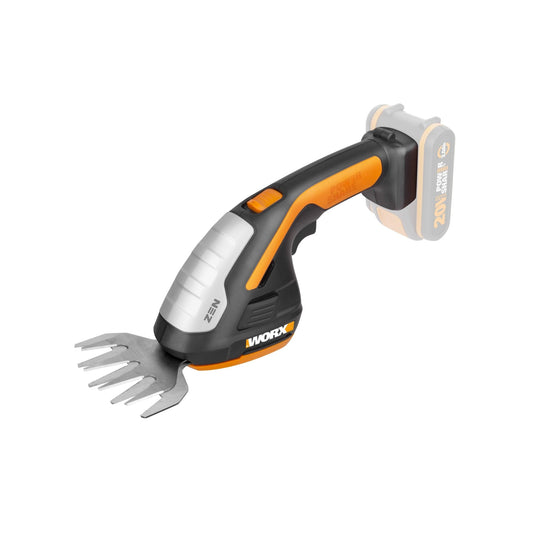 Worx WG801E.91 - Tijeras 4 en 1: Arreglasetos / Cortacésped /Cortasetos/Azadilla 20V (S/bat) - Ferrotecnia