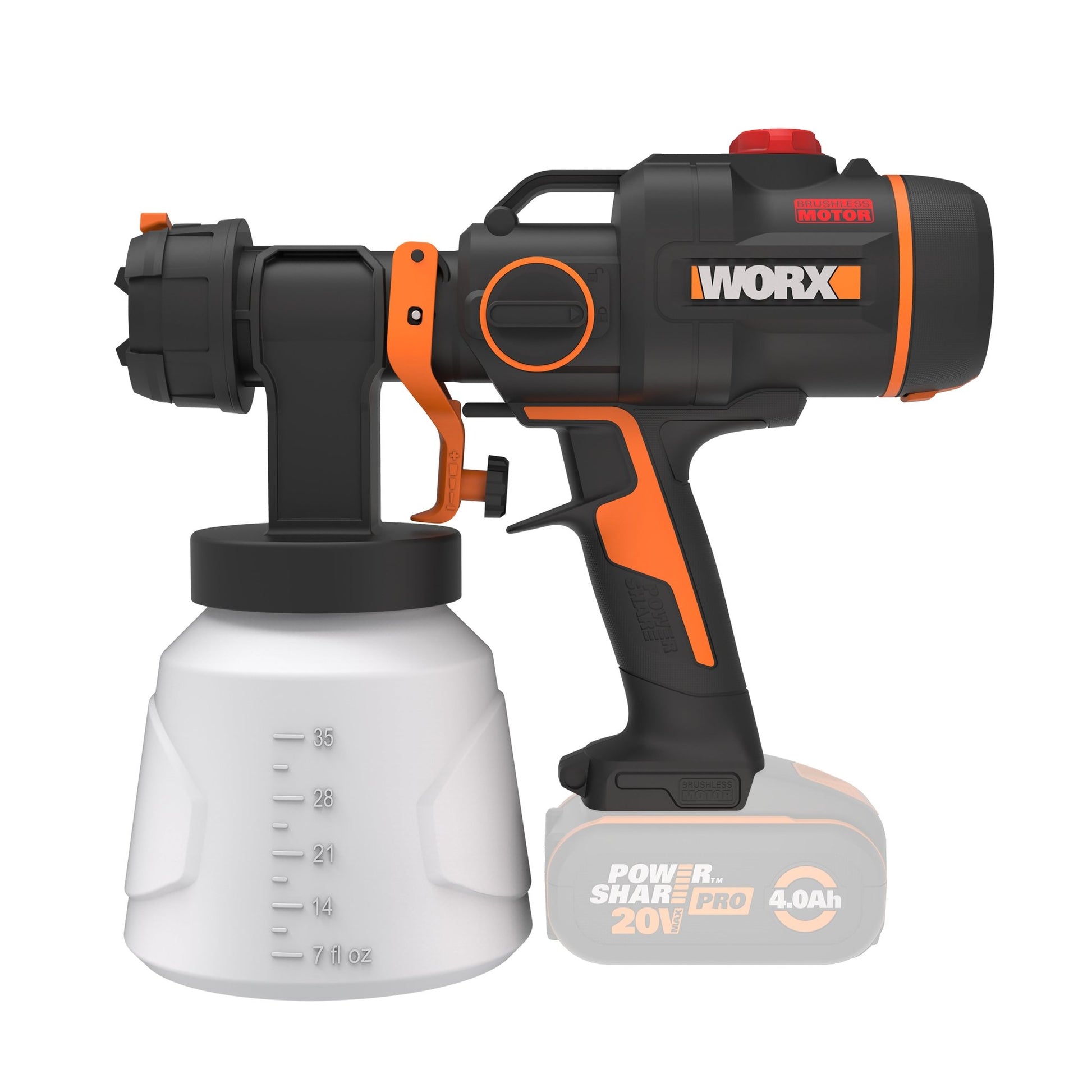Worx WX020.9 - Pistola de pintura 20V S/bat - Ferrotecnia