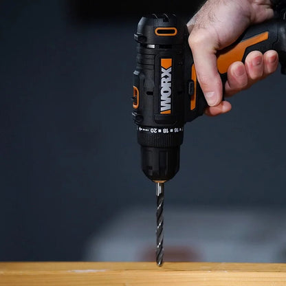 Worx WX100 - Taladro atornillador 20V y 30 N.m. con 1 batería de 2,0Ah y cargador - Ferrotecnia