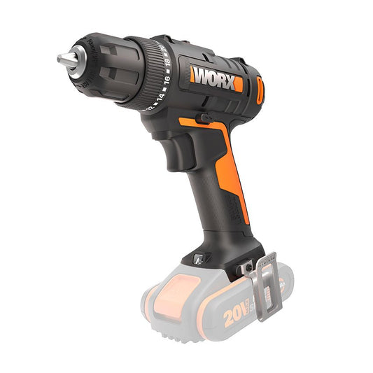 Worx WX100.9 - Taladro atornillador 20V (Sin batería) - Ferrotecnia