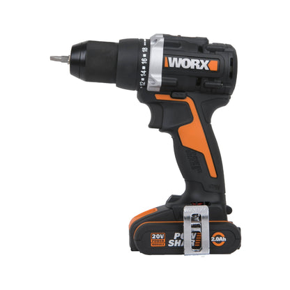 Worx WX102 - Taladro atornillador BL (2bat 2.0Ah) - Ferrotecnia