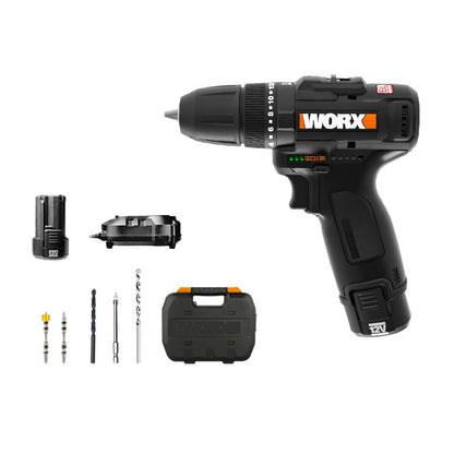 Worx WX121 - Taladro percutor 12V (2bat 2,0Ah) - Ferrotecnia