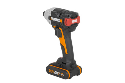 Worx WX261 - Atornillador Impacto Brushless 20V 2.0Ah (2 bat) - Ferrotecnia