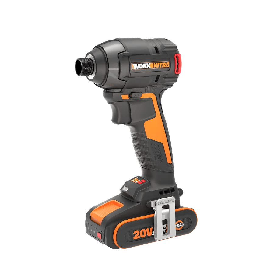 Worx WX265 - Atornillador de impacto compacto sin escobillas 20V 200Nm - con 2 baterías y cargador - Ferrotecnia