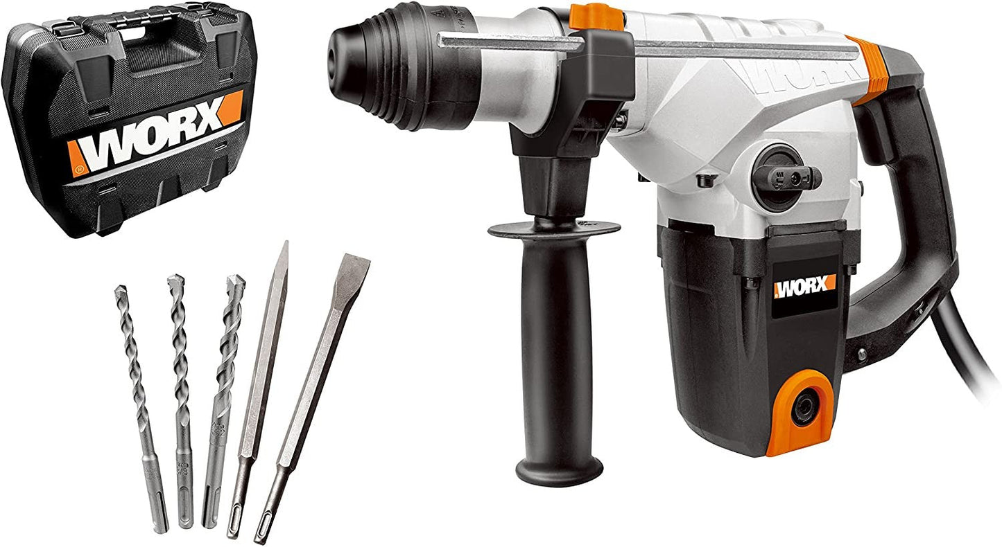 Worx WX333 - Martillo perforador 3 Funciones 1250W 5J - Ferrotecnia