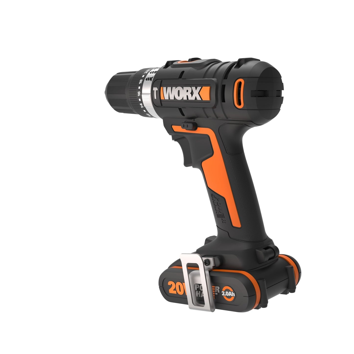 Worx WX370 - Taladro Percutor 20V (2bat 2.0Ah) - Ferrotecnia