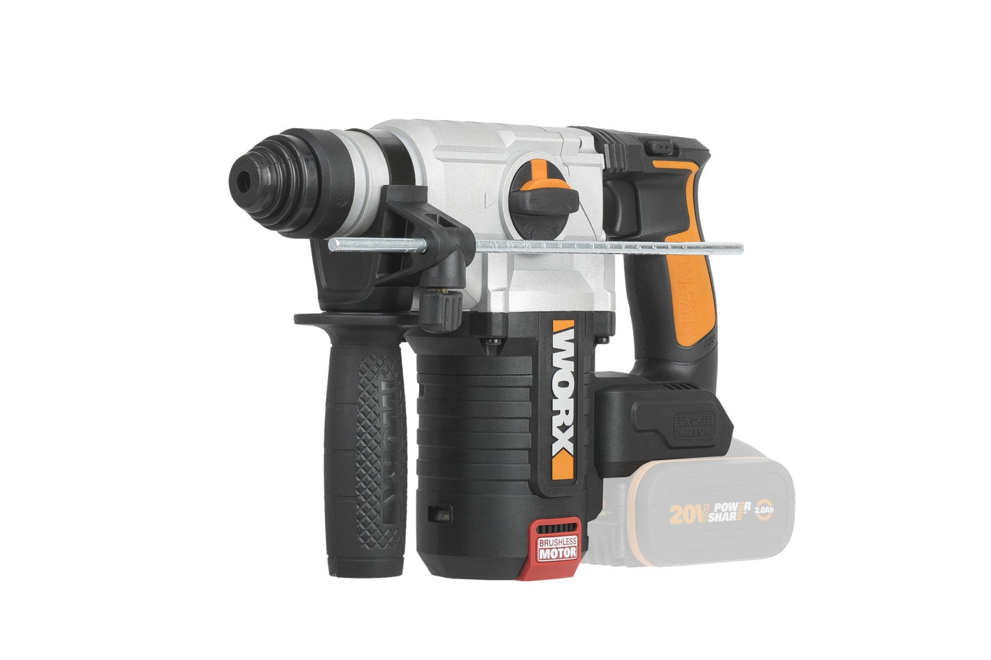 Worx WX380.9 - Martillo 4 F Brushless 2,2J 20V S/bat - Ferrotecnia