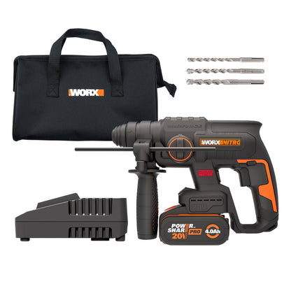 Worx WX381 - Martillo SDS - Plus BL 20V (1bat 2.0Ah) - Ferrotecnia