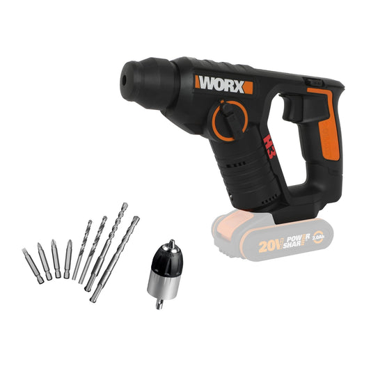 Worx WX394.91 - H3 Martillo/Taladro/Atornillador 20V sin batería - Ferrotecnia
