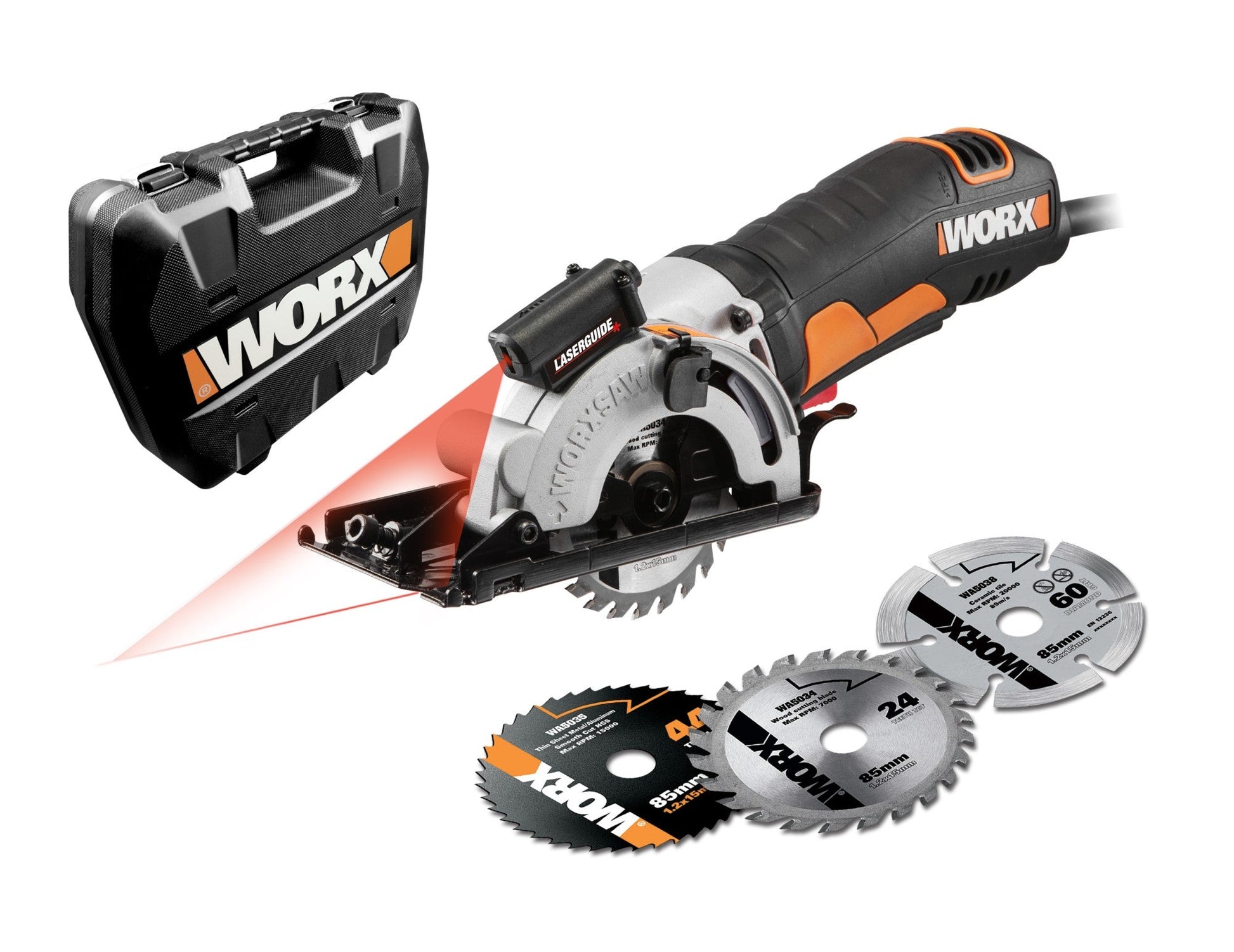 Worx WX426 - Sierra circular Worxsaw HC 400W 27mm - Ferrotecnia