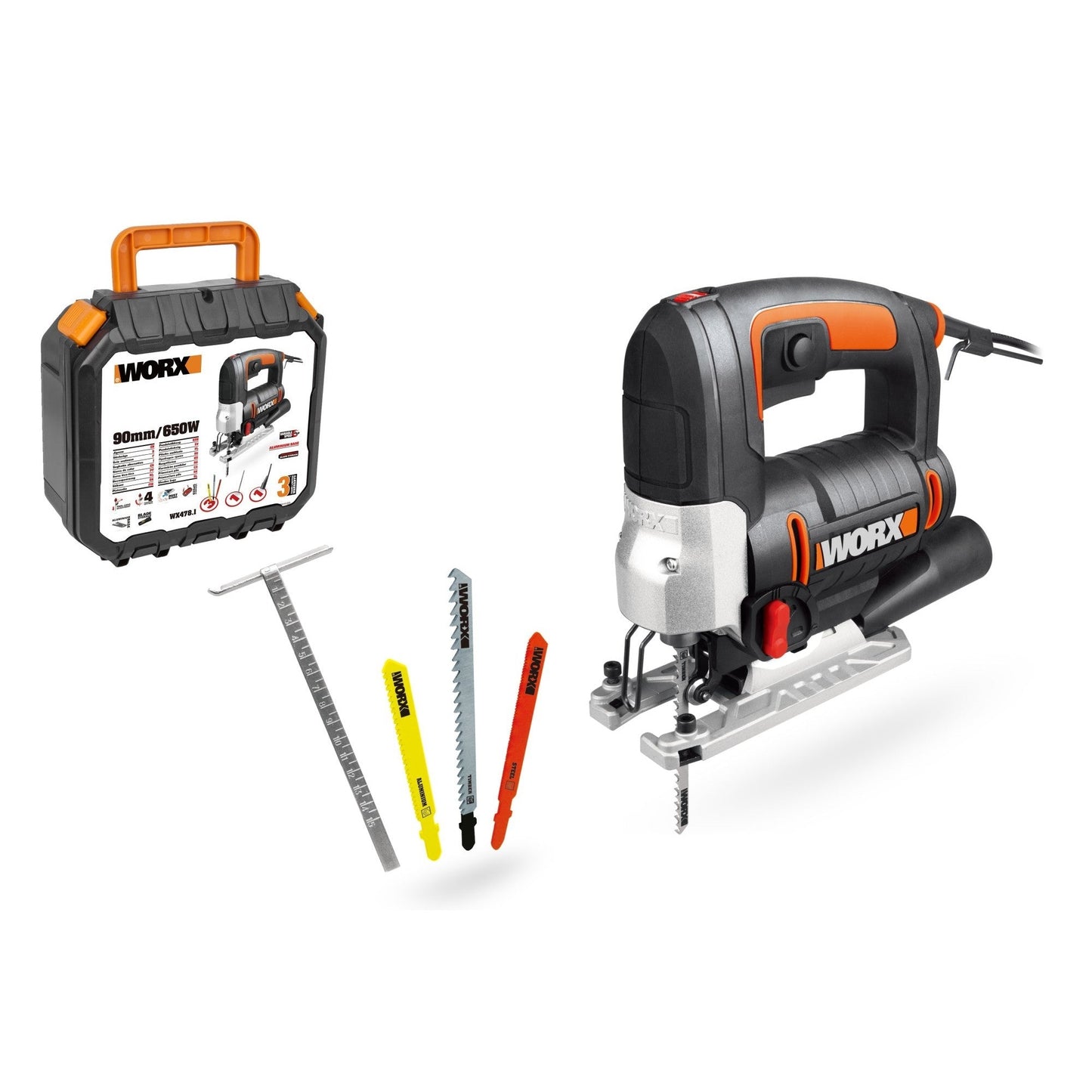 Worx WX478.1 - 650W Pendulum Jigsaw