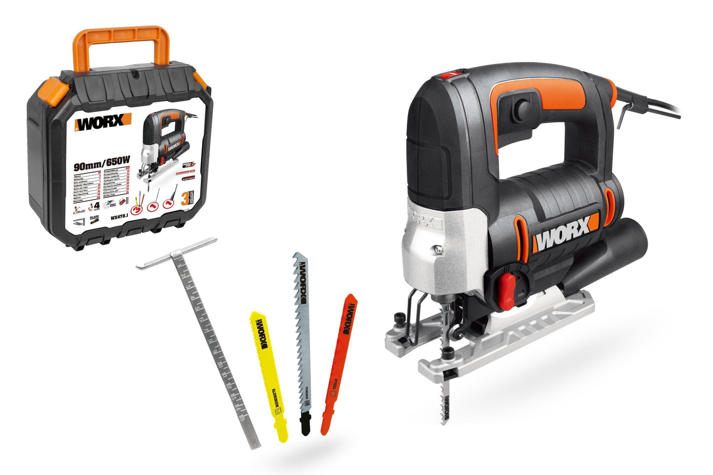 Worx WX478.1 - Sierra de calar pendular 650W - Ferrotecnia