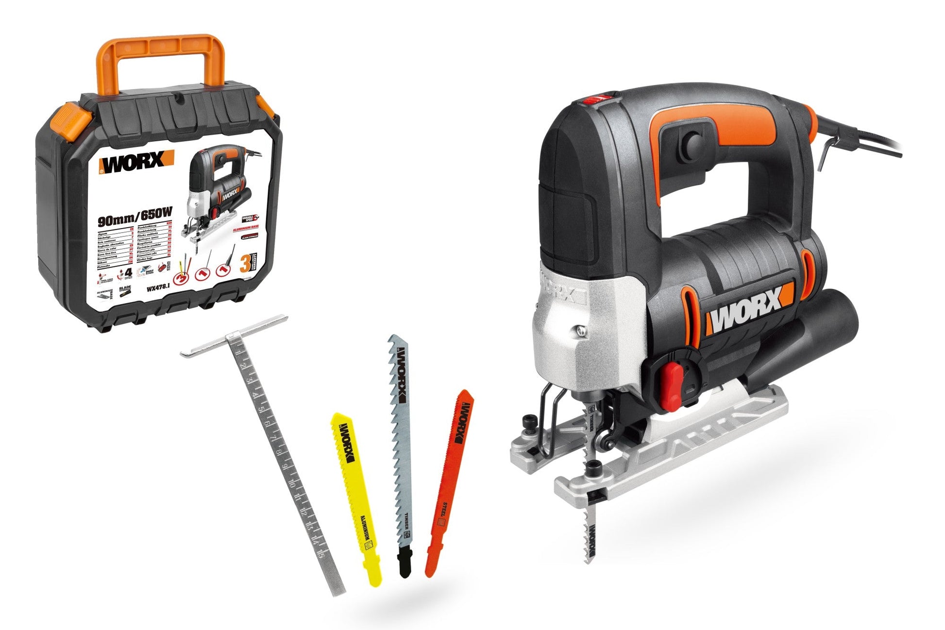 Worx WX478.1 - Sierra de calar pendular 650W - Ferrotecnia