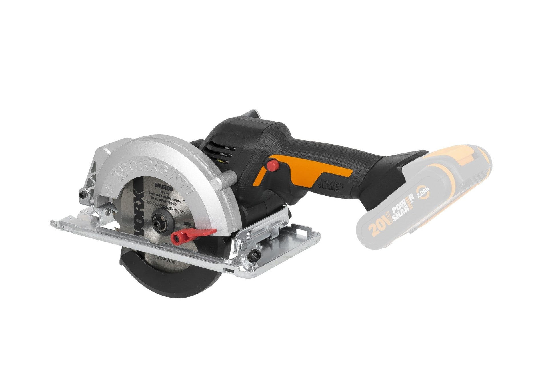 Worx WX531.9 - Sierra circular Brushless Worxsaw 46mm 20V (Sin batería) - Ferrotecnia