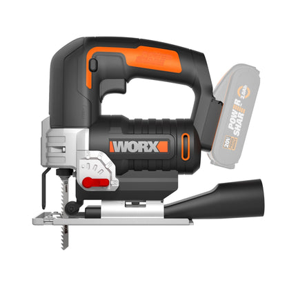 Worx WX543.9 - Sierra de calar pendular 20V (Sin batería) - Ferrotecnia