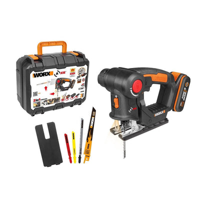 Worx WX550 - Sierra 2en1, sable/calar pendular 20V 2.0Ah (1bat) - Ferrotecnia