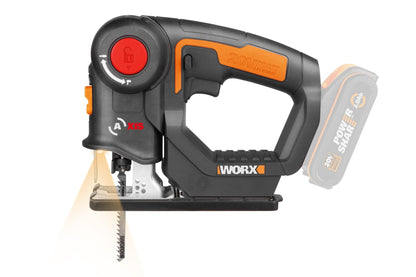 Worx WX550.9 - Sierra 2en1, sable/calar pendular 20V (Sin batería) - Ferrotecnia