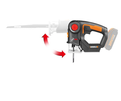 Worx WX550.9 - Sierra 2en1, sable/calar pendular 20V (Sin batería) - Ferrotecnia