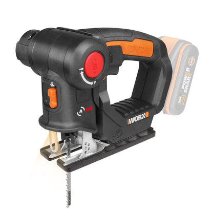 Worx WX550.9 - Sierra 2en1, sable/calar pendular 20V (Sin batería) - Ferrotecnia