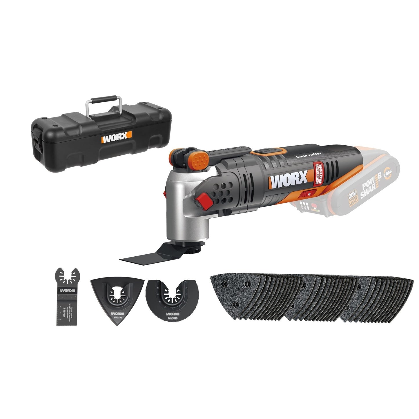 Worx WX693.9 - Outil multifonction sans balais Sonicrafter® 20 V (sans batterie)