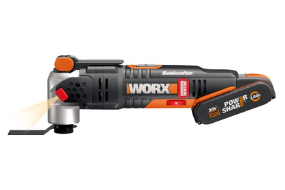 Worx WX693 - Multiherramienta Sonicrafter® Brushless 20V 2.0Ah (1bat) - Ferrotecnia