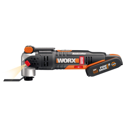 Worx WX693 - Sonicrafter® Brushless Multi-Tool 20V 2.0Ah (1bat)