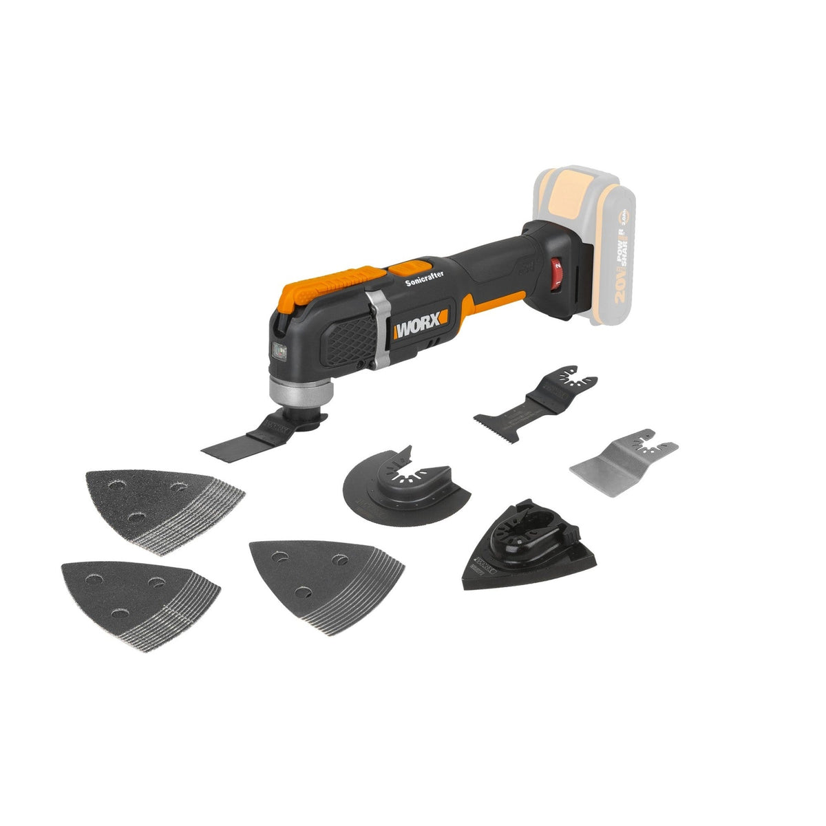 Worx WX696.9 - Multiherramienta Sonicrafter® 20V S/bat - Ferrotecnia