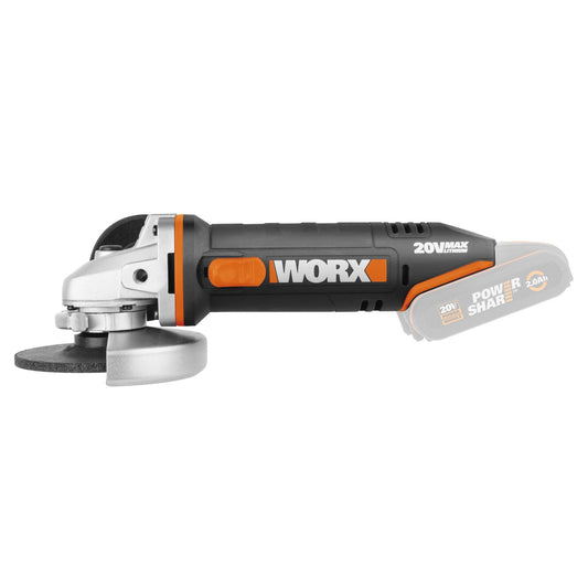Worx WX800.9 - 115mm 20V Grinder (Without Battery)