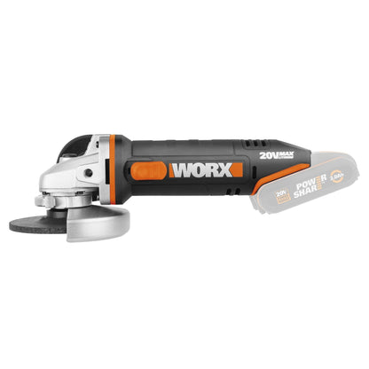 Worx WX800.9 - Amoladora 115mm 20V (Sin batería) - Ferrotecnia