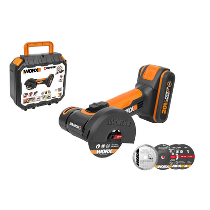 Worx WX801 - Mini Amoladora "Chopper" 20V 2.0Ah (1 bat)