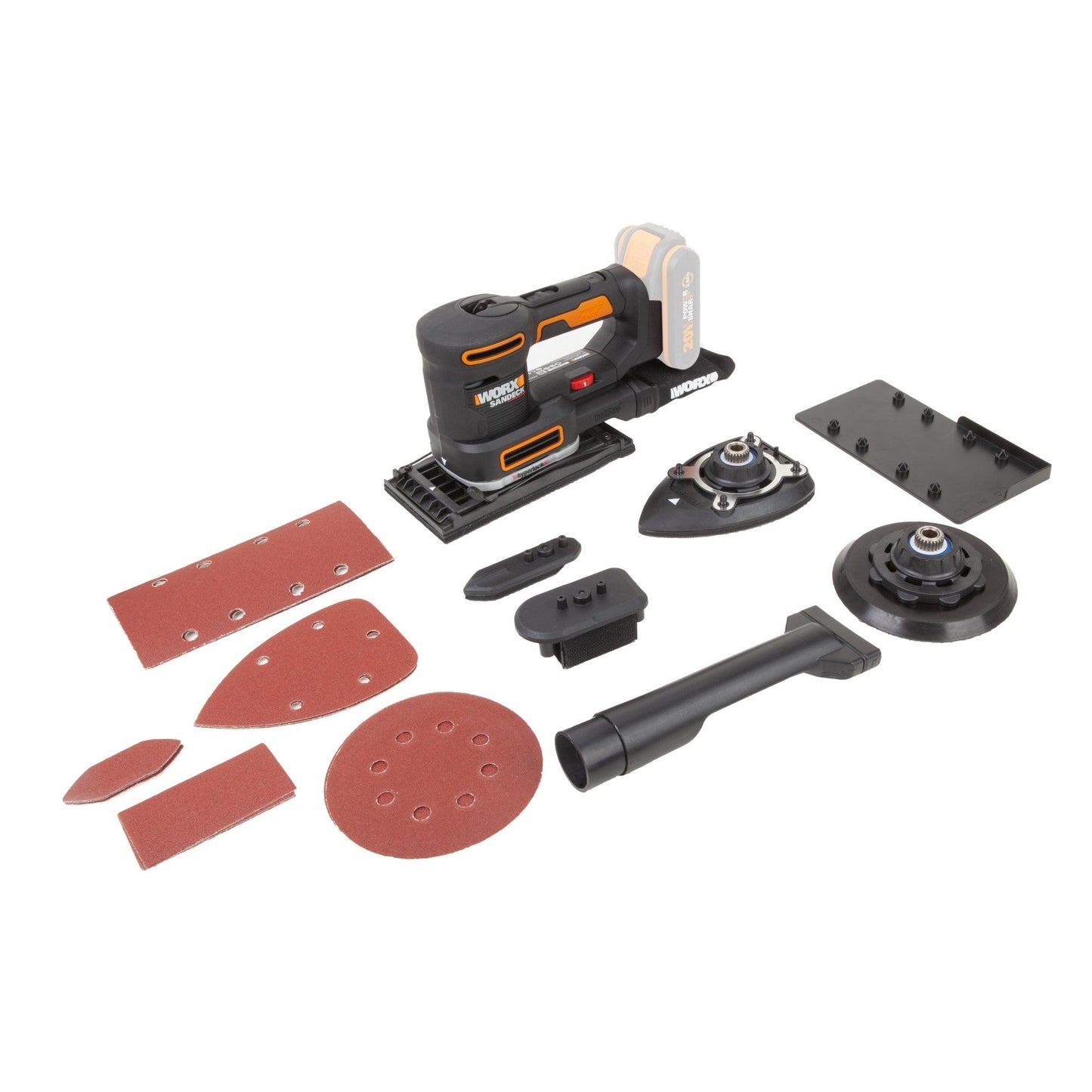 Worx WX820.9 - Ponceuse multifonction 5 en 1 20 V (sans batterie)