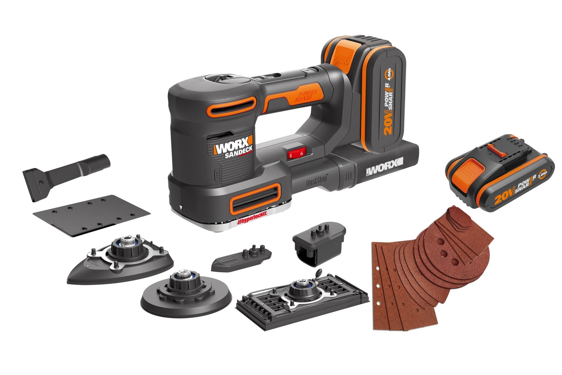 Worx WX820 - Multilijadora 5 en 1 20V 2.0Ah (1 bat) - Ferrotecnia