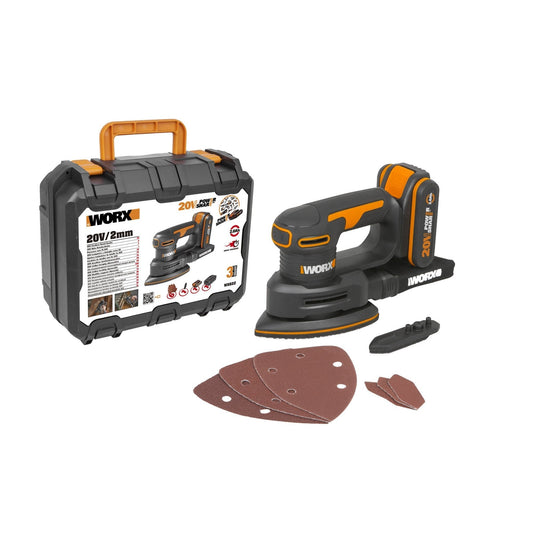 Worx WX822 - Multi-sander 20V 2.0Ah (1 batt)
