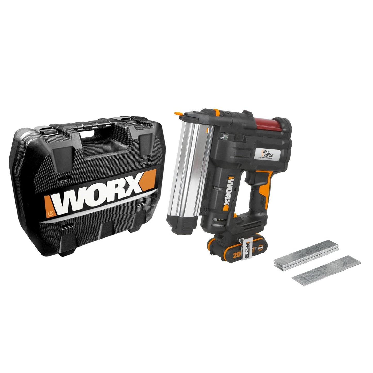 Worx WX840 - 20V 2.0Ah Stapler Nailer (1 bat)