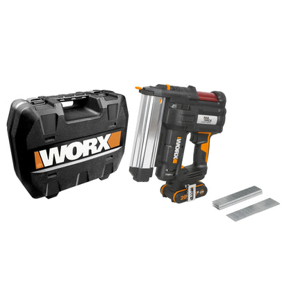 Worx WX840 - 20V 2.0Ah Stapler Nailer (1 bat)