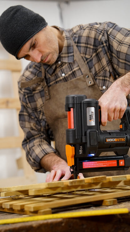 Worx WX844.9 - Grapadora de corona NITRO 20V (S/bat)