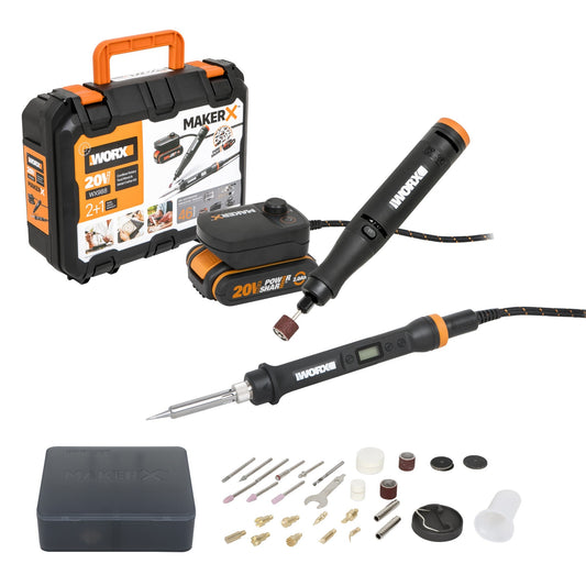 Worx WX988 - Herramienta rotatoria y Soldador Maker X - Ferrotecnia