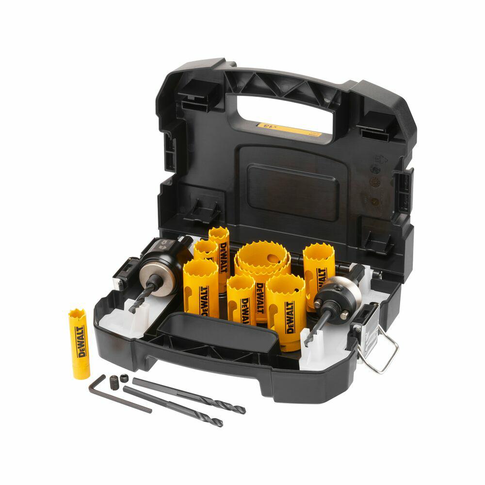Juego de sierras de campana de electricista BIM DEWALT, 11 piezas.