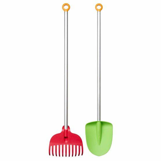 Fiskars Juego MyFirst Essentials: Pala + rastrillo