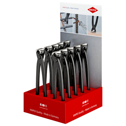 Knipex 00 18 01 V20 - Tabletop display with 10 Knipex formwork tongs 99 00 220