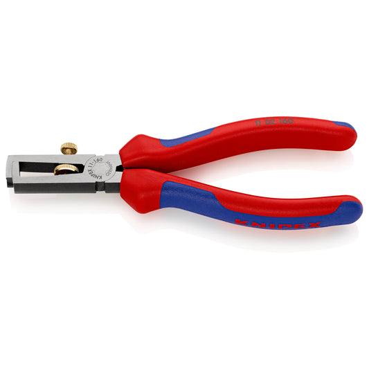 Knipex 11 02 160 - Universal 160mm wire stripper with two-component handles