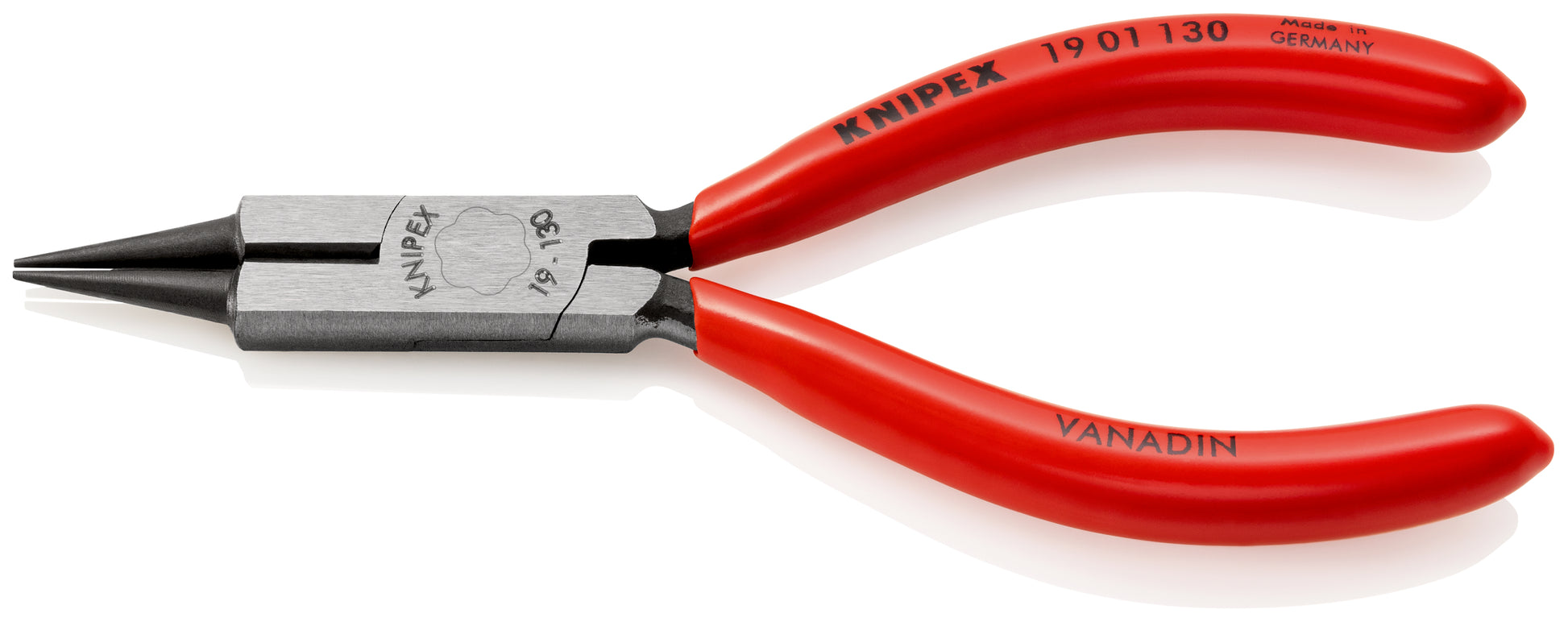 Knipex 19 01 130 - Alicate de boca redonda con filos de corte