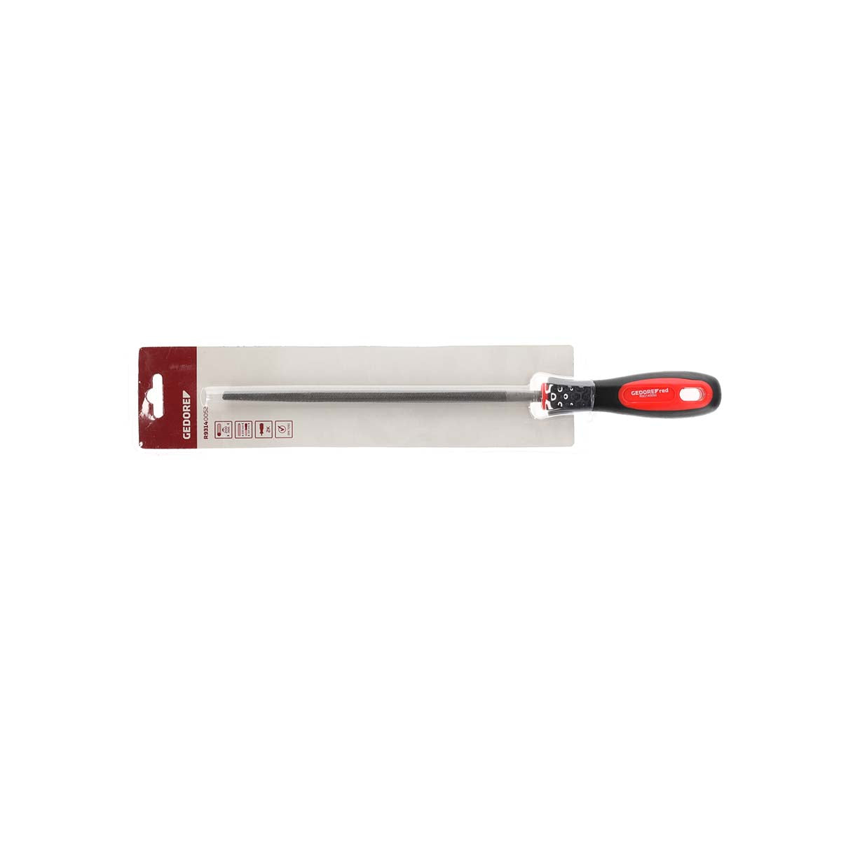 GEDORE red R93140052 - Round file, interfine 2, L=310 mm, 2-component handle (3301593)