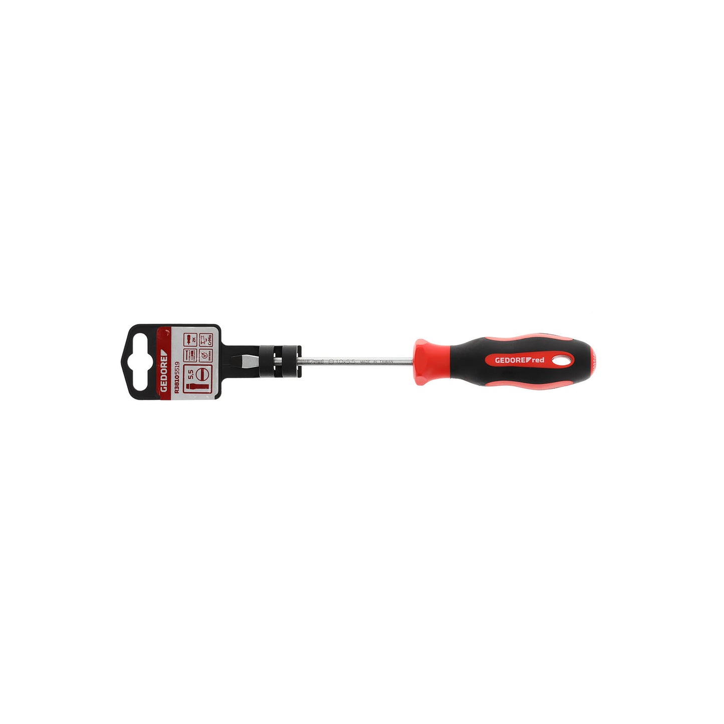 GEDORE red R38105519 - Destornillador de punta plana, 5,5 mm (3301228)