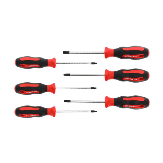 GEDORE red R38402006 - 2-Component Screwdriver Set T10-40, 6 Pieces (3301272)