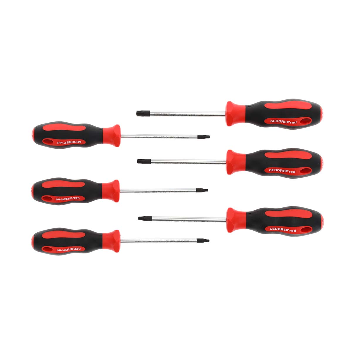 GEDORE red R38402006 - 2-Component Screwdriver Set T10-40, 6 Pieces (3301272)