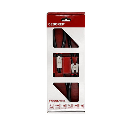 GEDORE rouge R28002004 - Jeu de pinces à bec pour rondelles Ø 19-60 mm, 4 pièces (3301156)